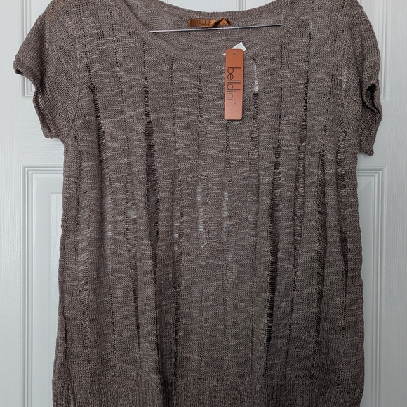 🔷Belldini Women's Brown Knit Top - Picture 1 of 6